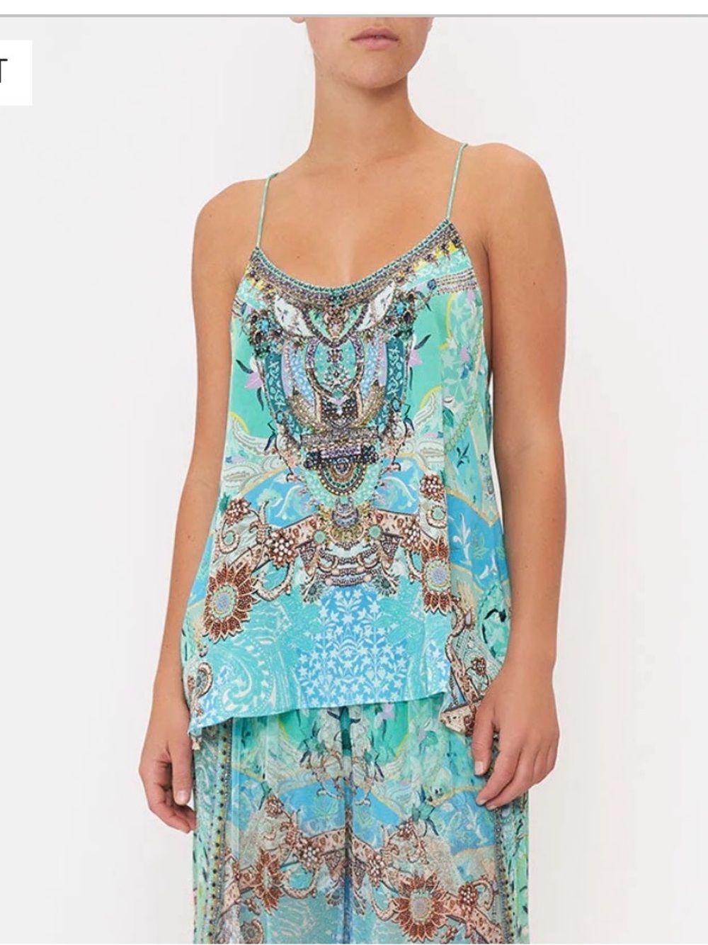 NWT Camilla Turn Back Time T Back Shoestring Top AND Skirt - Picture 3 of 11